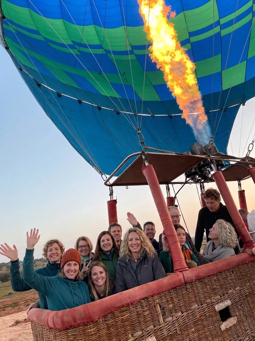 hot air balloon tour in agadir panoramic landscape