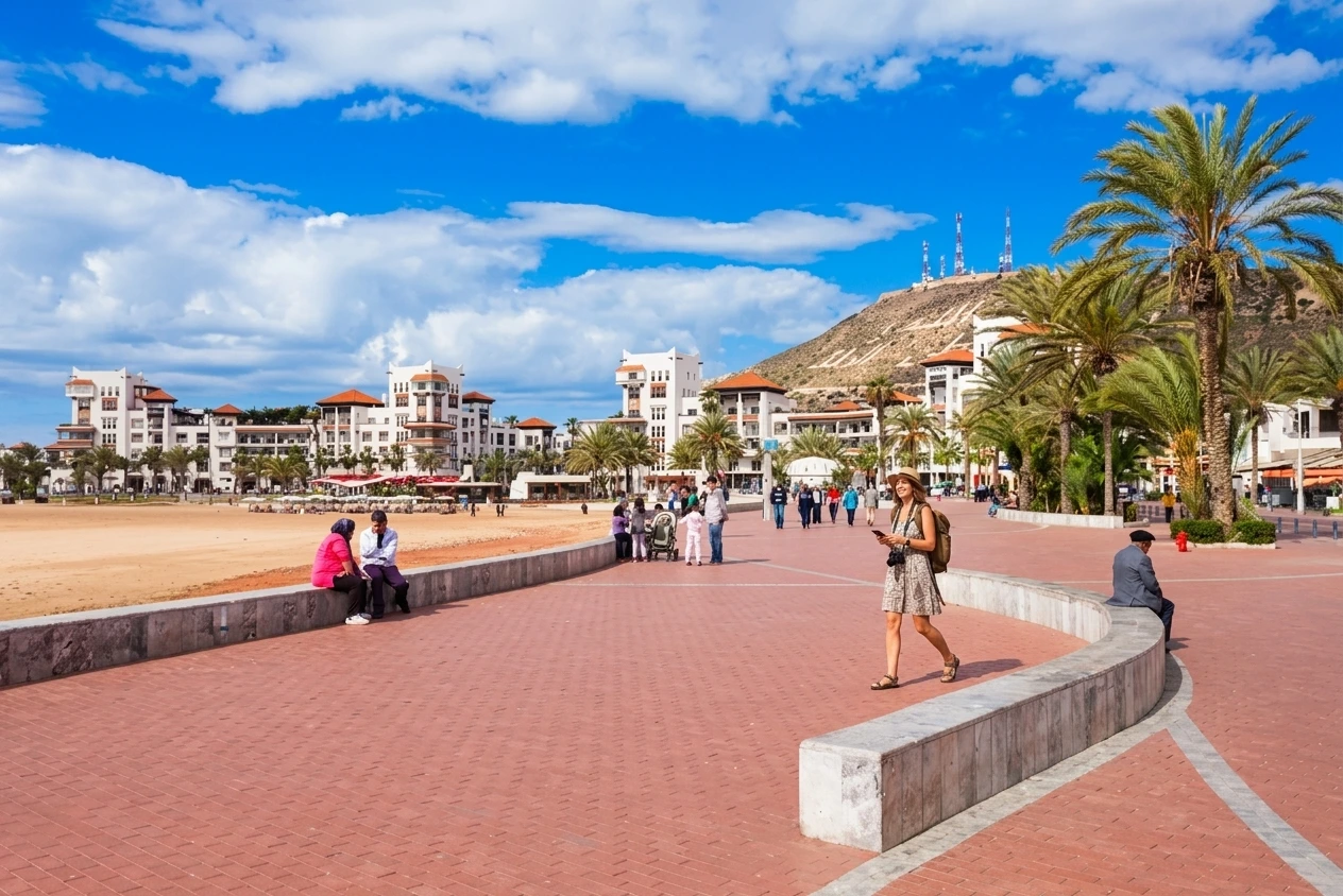female solo traveler in Agadir