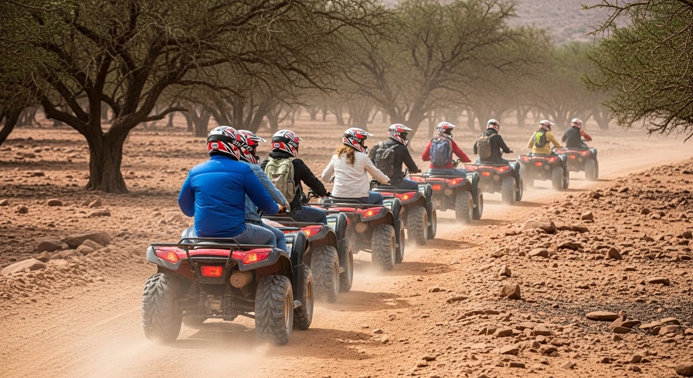quad biking Agadir scenic views