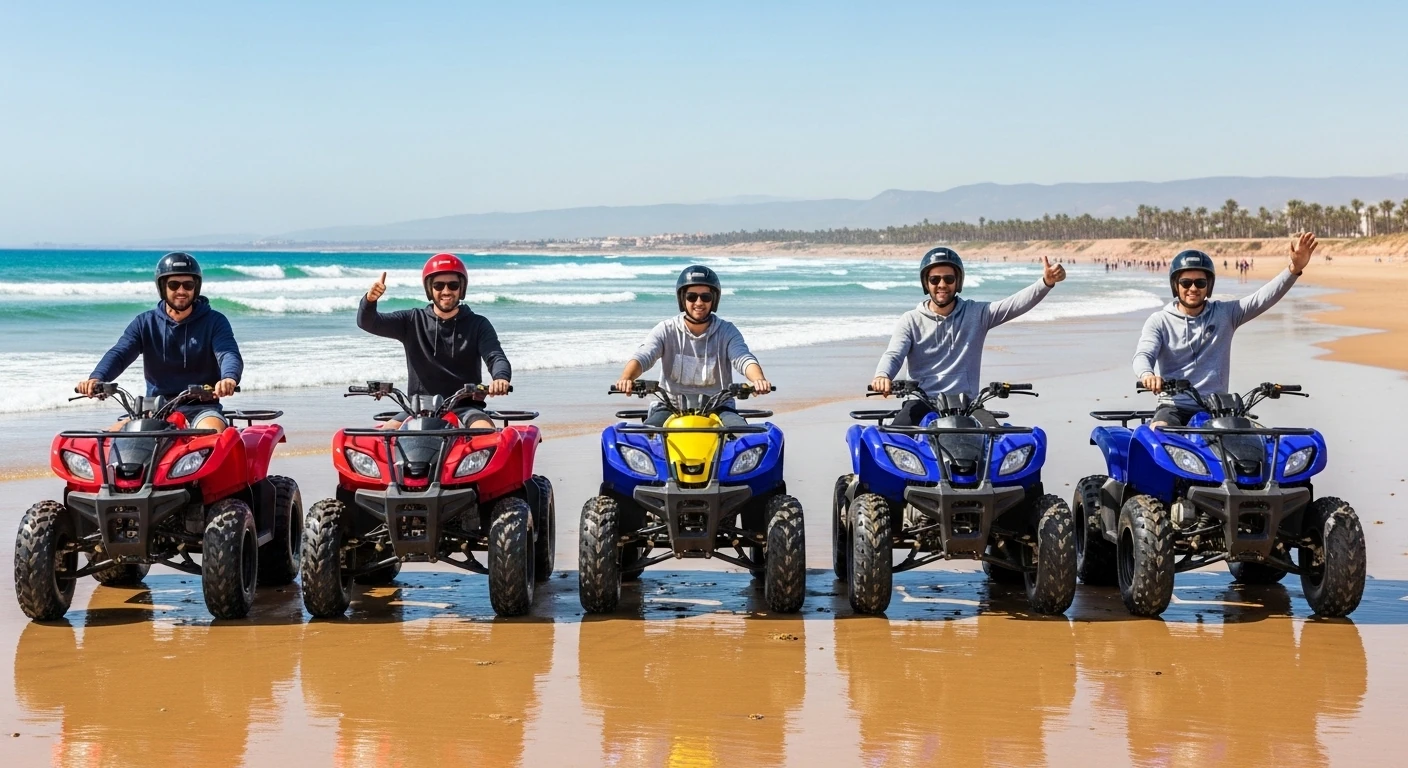 quad ride Agadir desert and dunes
