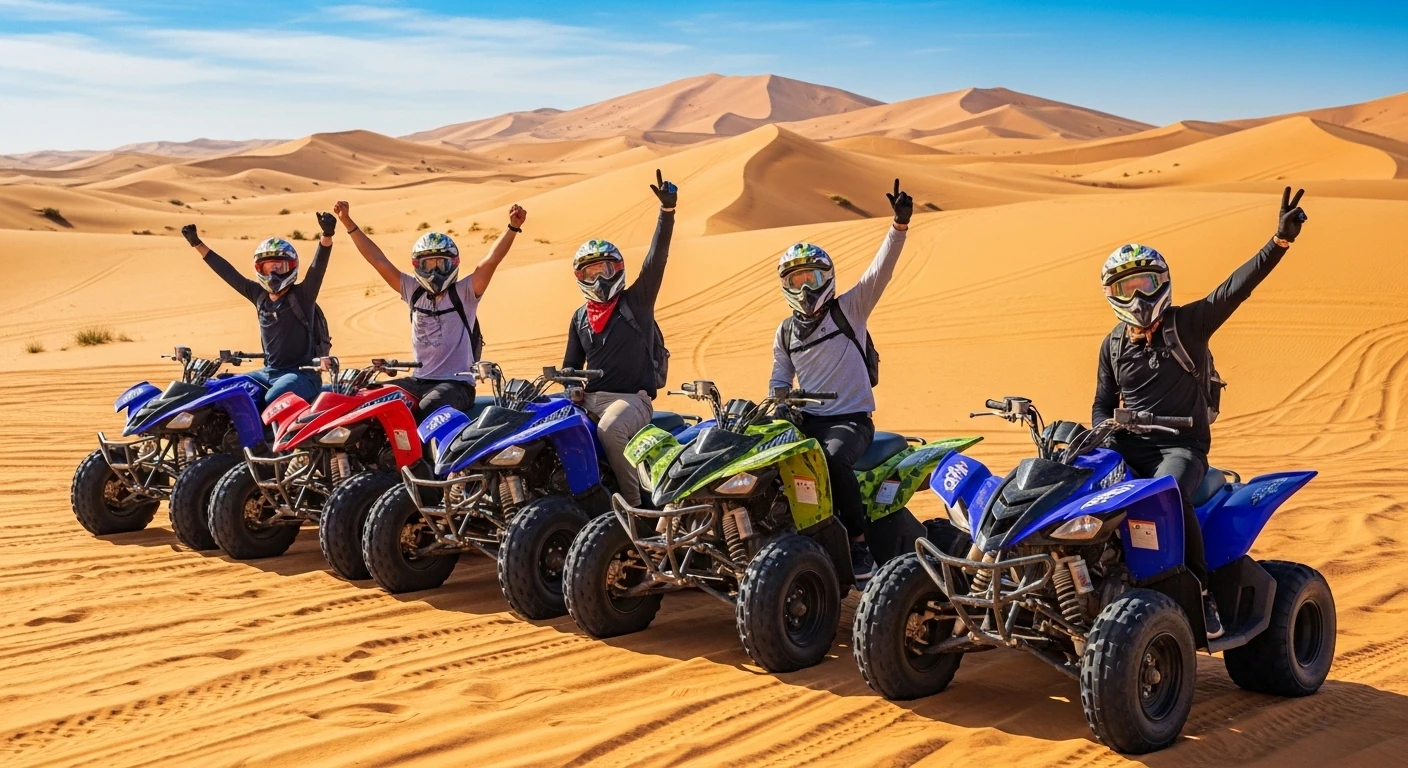 quad biking in Agadir dunes and countryside