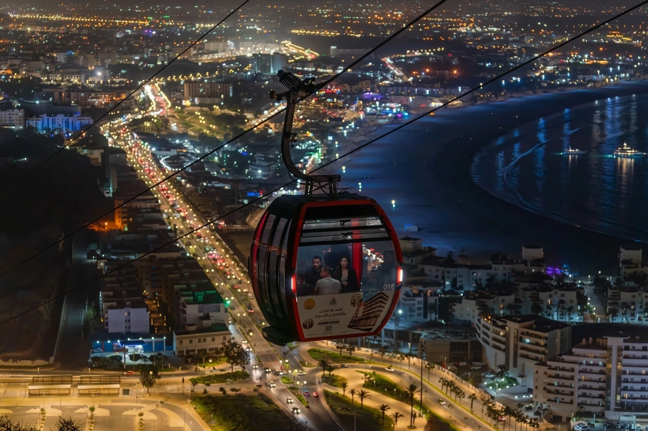 agadir cable car ocean view