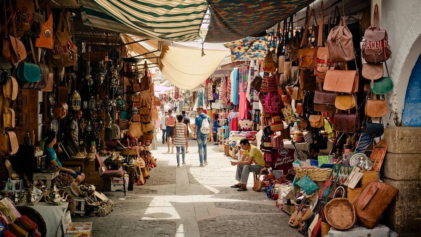 shopping in Souk El Had in Agadir