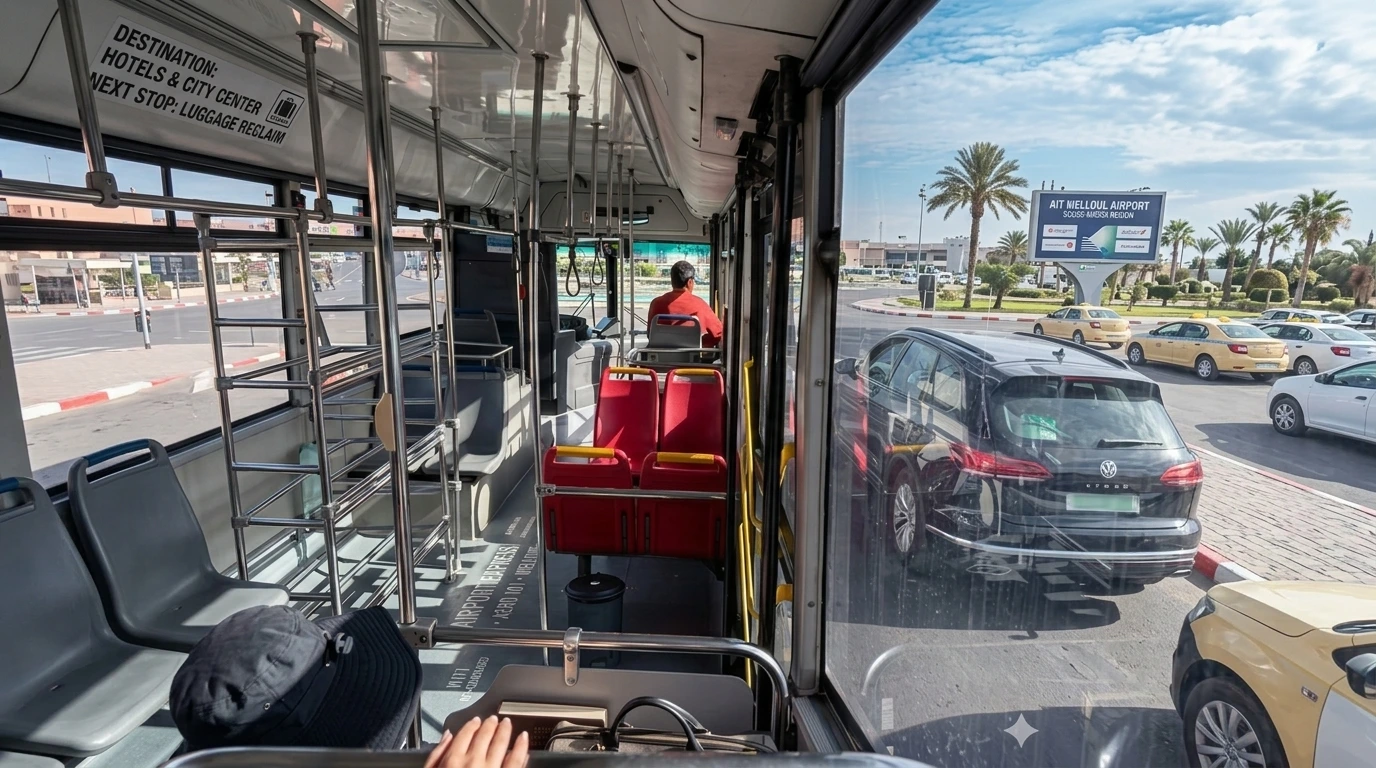 Moroccan bus taghazout to agadir