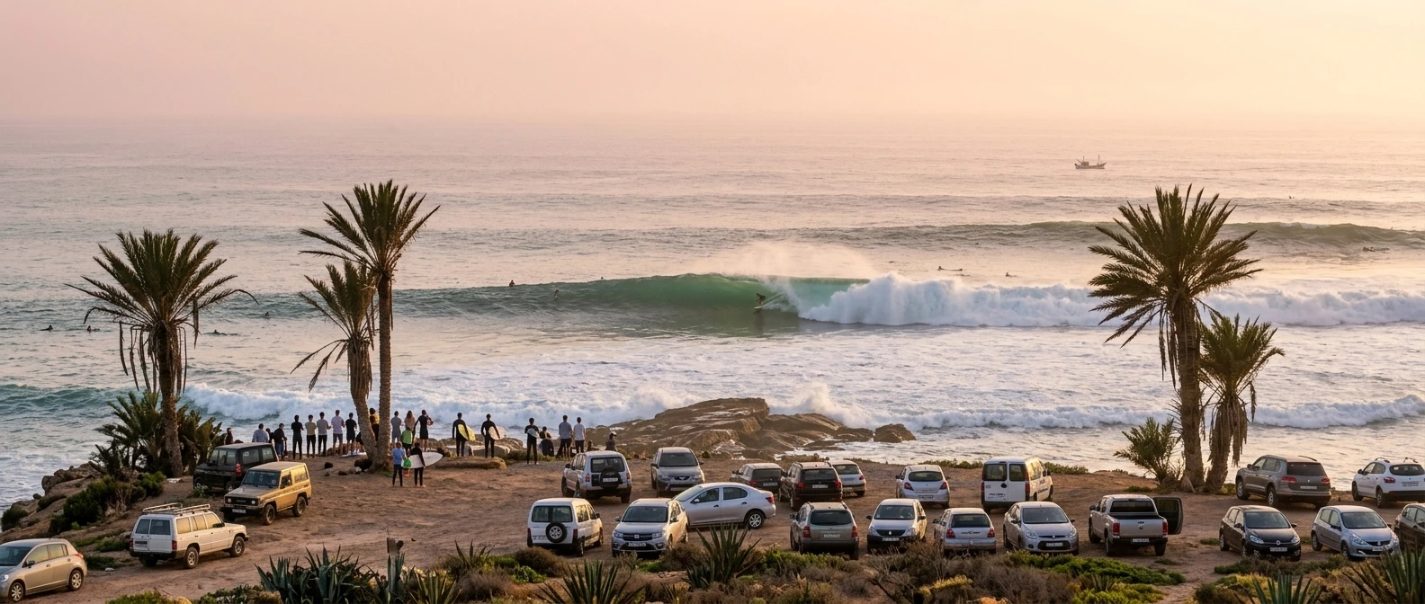 Anchor Point Morocco advanced surfing wave near Agadir