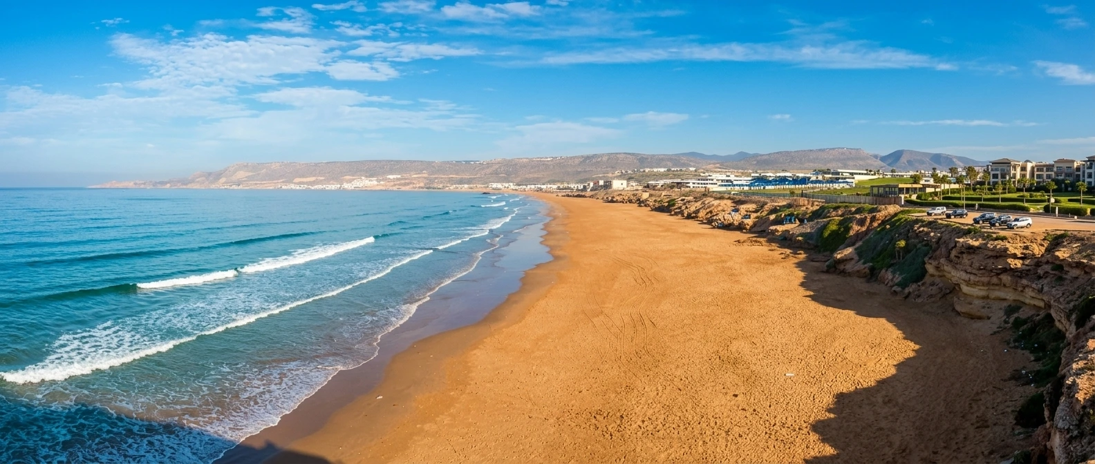 Crocodiles Beach Agadir surfing spot and waves