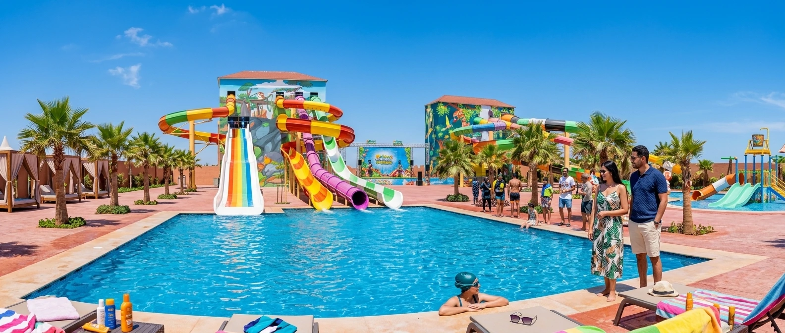 Dania Land Agadir waterpark pools and slides