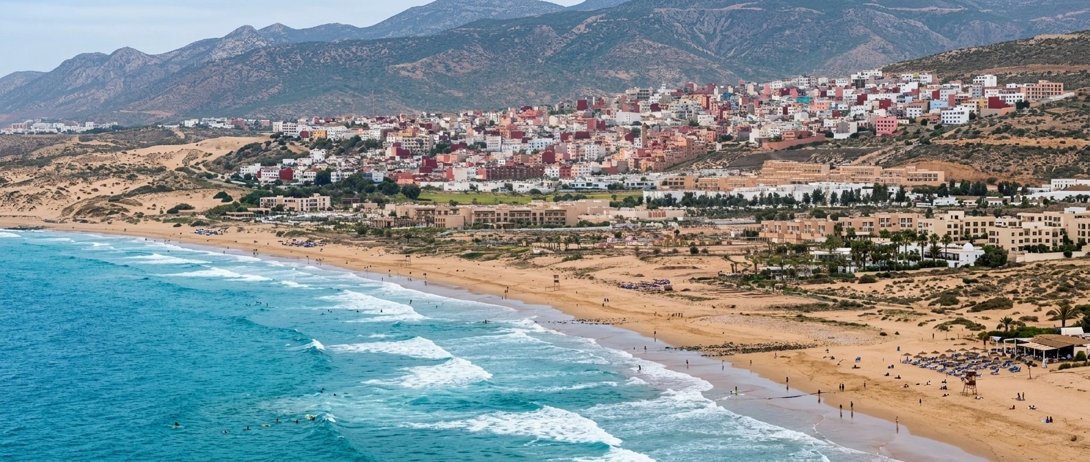 Tamraght surfing beaches near Agadir Morocco